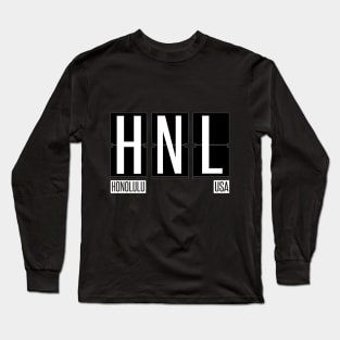 HNL - Honolulu HI Airport Code Souvenir or Gift Shirt Long Sleeve T-Shirt